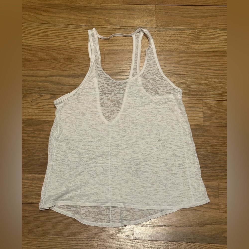 Lululemon White Sleeveless Women's Top